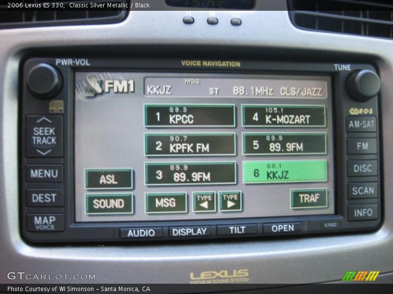 Classic Silver Metallic / Black 2006 Lexus ES 330