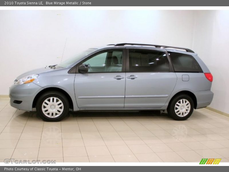 Blue Mirage Metallic / Stone 2010 Toyota Sienna LE