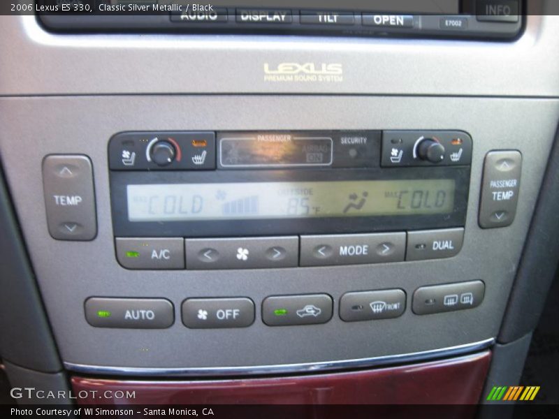 Classic Silver Metallic / Black 2006 Lexus ES 330