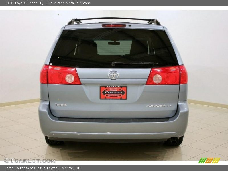 Blue Mirage Metallic / Stone 2010 Toyota Sienna LE