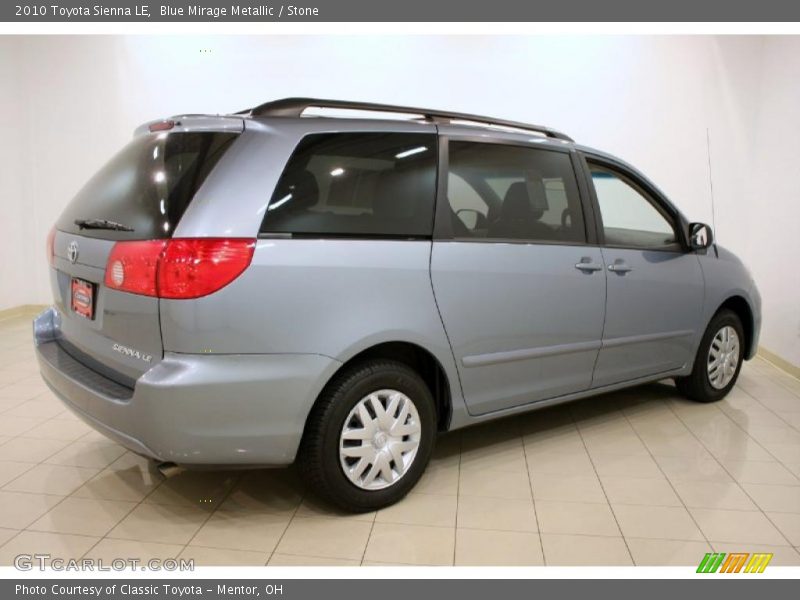 Blue Mirage Metallic / Stone 2010 Toyota Sienna LE