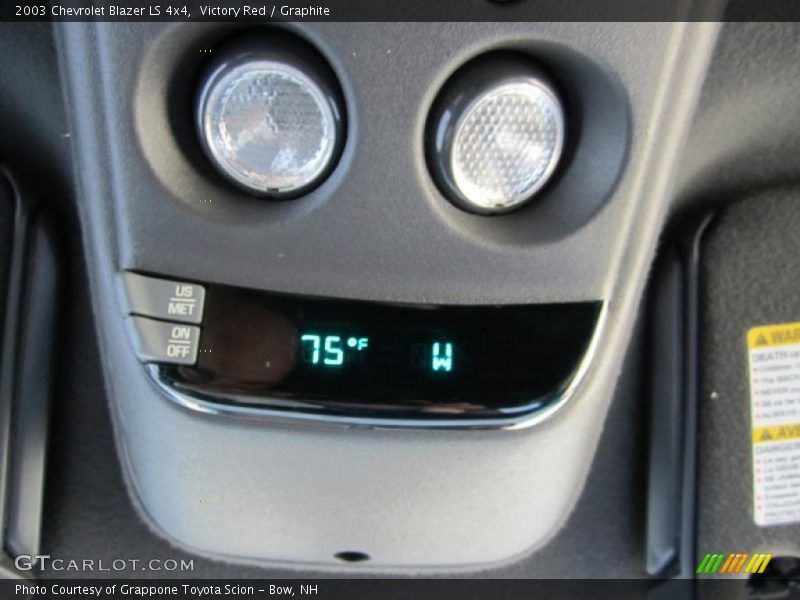 Victory Red / Graphite 2003 Chevrolet Blazer LS 4x4