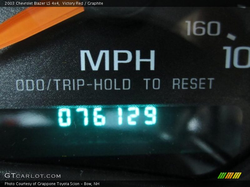 Victory Red / Graphite 2003 Chevrolet Blazer LS 4x4