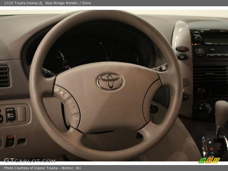 Blue Mirage Metallic / Stone 2010 Toyota Sienna LE