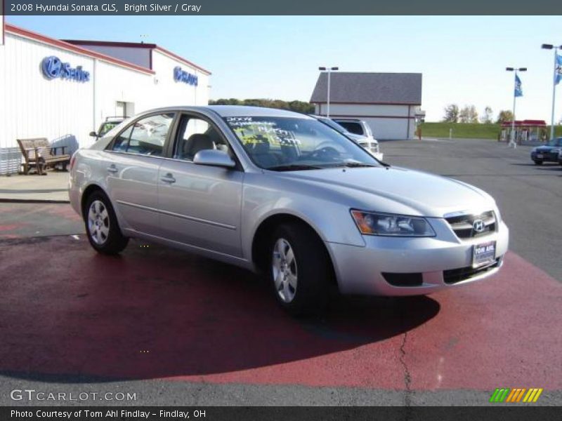 Bright Silver / Gray 2008 Hyundai Sonata GLS