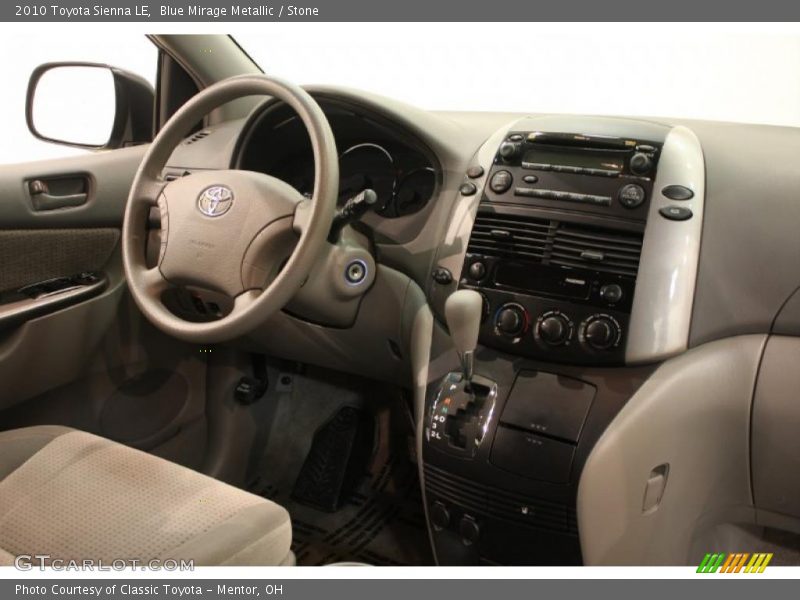 Blue Mirage Metallic / Stone 2010 Toyota Sienna LE