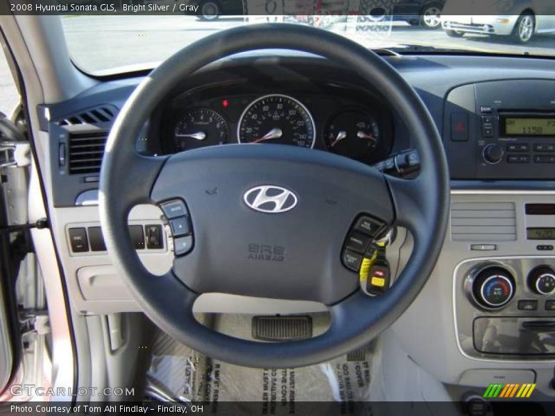 Bright Silver / Gray 2008 Hyundai Sonata GLS