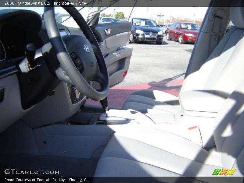 Bright Silver / Gray 2008 Hyundai Sonata GLS