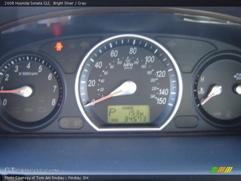 Bright Silver / Gray 2008 Hyundai Sonata GLS