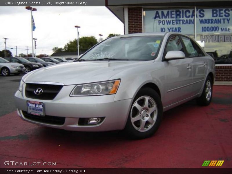 Bright Silver / Gray 2007 Hyundai Sonata SE V6