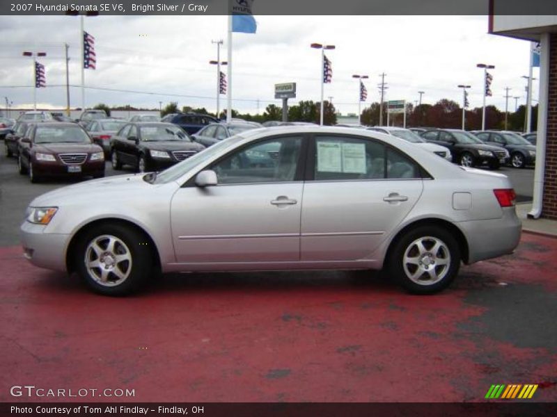 Bright Silver / Gray 2007 Hyundai Sonata SE V6