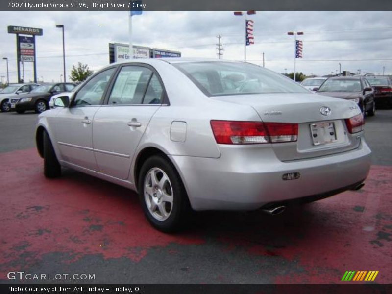 Bright Silver / Gray 2007 Hyundai Sonata SE V6