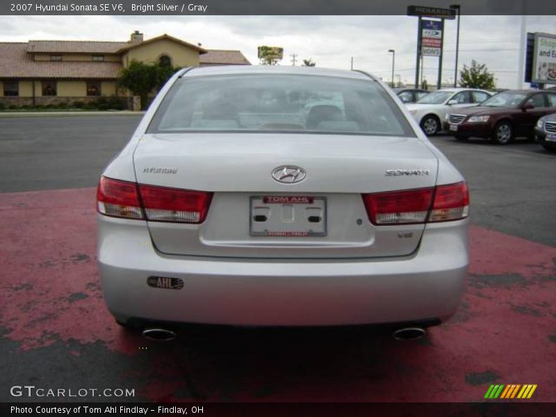 Bright Silver / Gray 2007 Hyundai Sonata SE V6