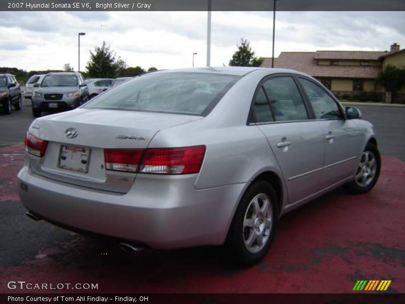 Bright Silver / Gray 2007 Hyundai Sonata SE V6