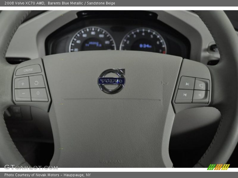 Barents Blue Metallic / Sandstone Beige 2008 Volvo XC70 AWD