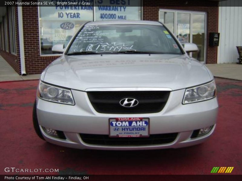 Bright Silver / Gray 2007 Hyundai Sonata SE V6