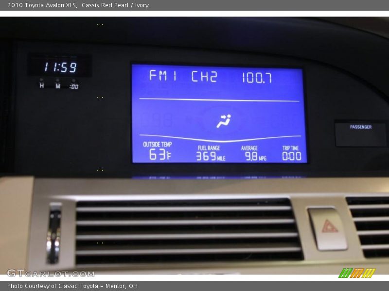 Cassis Red Pearl / Ivory 2010 Toyota Avalon XLS