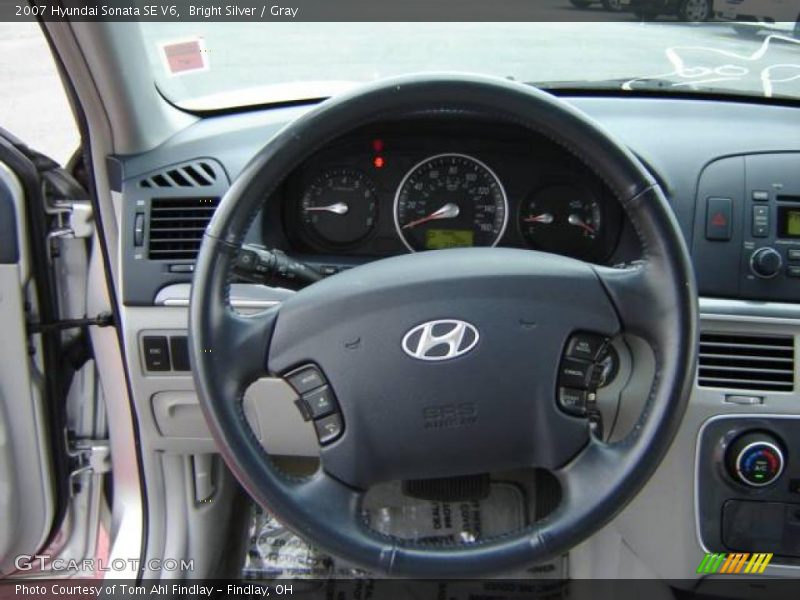 Bright Silver / Gray 2007 Hyundai Sonata SE V6