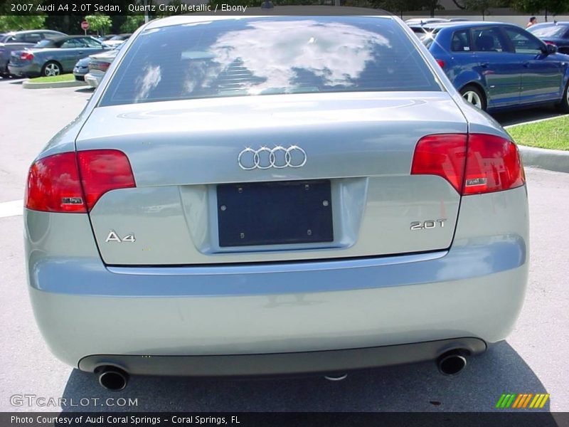 Quartz Gray Metallic / Ebony 2007 Audi A4 2.0T Sedan