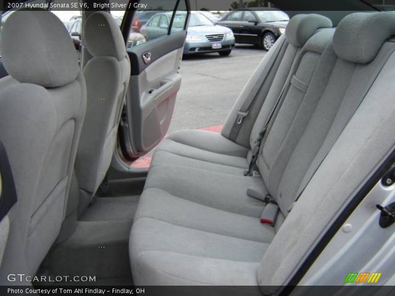 Bright Silver / Gray 2007 Hyundai Sonata SE V6