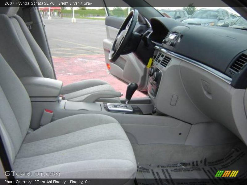 Bright Silver / Gray 2007 Hyundai Sonata SE V6