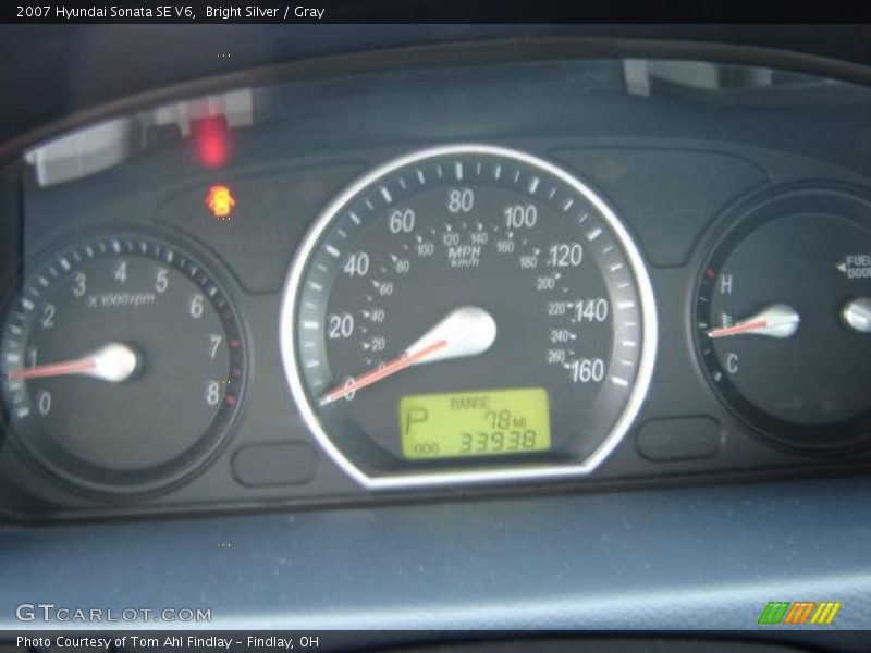 Bright Silver / Gray 2007 Hyundai Sonata SE V6
