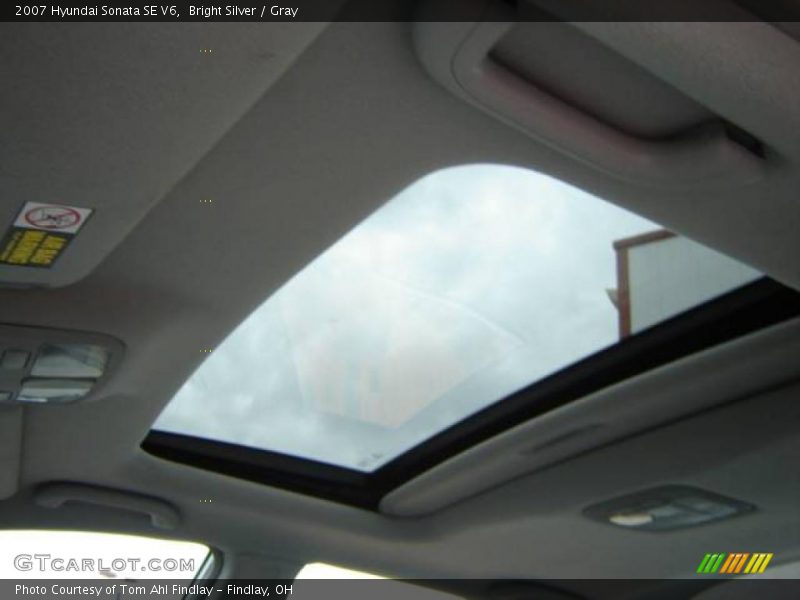 Bright Silver / Gray 2007 Hyundai Sonata SE V6