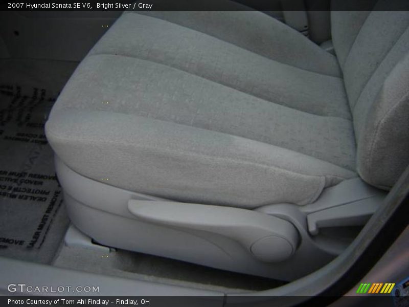 Bright Silver / Gray 2007 Hyundai Sonata SE V6