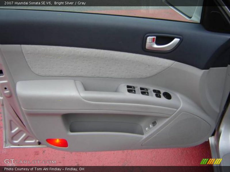 Bright Silver / Gray 2007 Hyundai Sonata SE V6