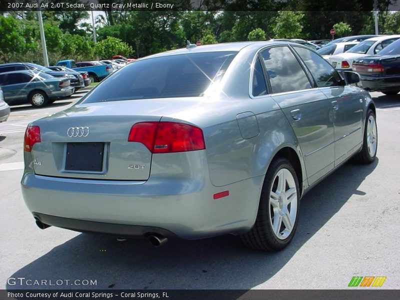 Quartz Gray Metallic / Ebony 2007 Audi A4 2.0T Sedan