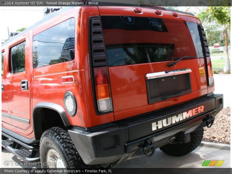 Sunset Orange Metallic / Wheat 2004 Hummer H2 SUV