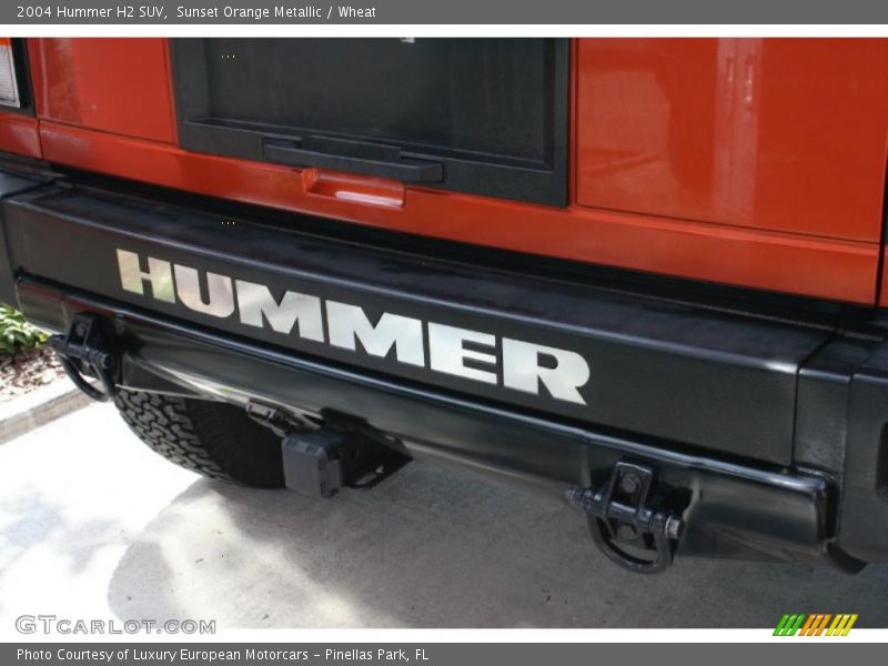 Sunset Orange Metallic / Wheat 2004 Hummer H2 SUV