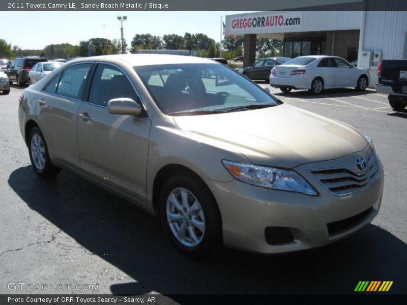Sandy Beach Metallic / Bisque 2011 Toyota Camry LE