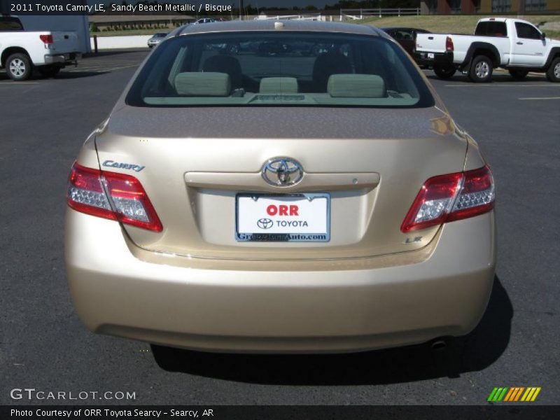 Sandy Beach Metallic / Bisque 2011 Toyota Camry LE
