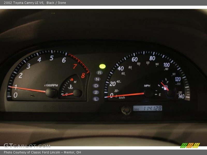 Black / Stone 2002 Toyota Camry LE V6