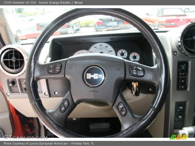 Sunset Orange Metallic / Wheat 2004 Hummer H2 SUV