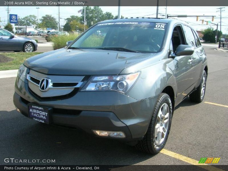 Sterling Gray Metallic / Ebony 2008 Acura MDX