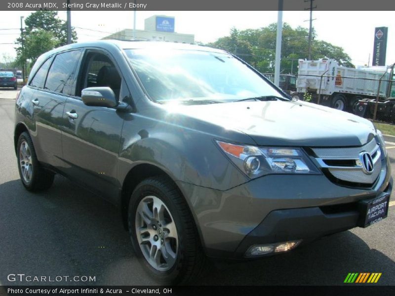Sterling Gray Metallic / Ebony 2008 Acura MDX