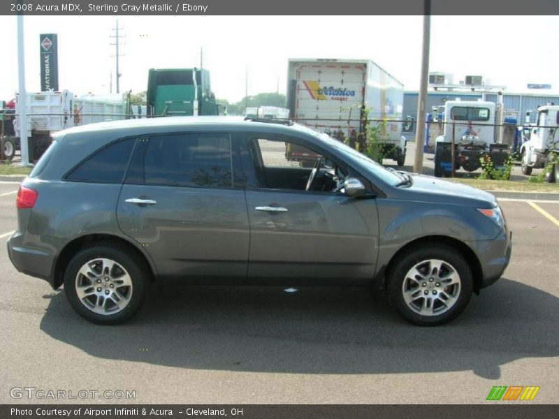 Sterling Gray Metallic / Ebony 2008 Acura MDX