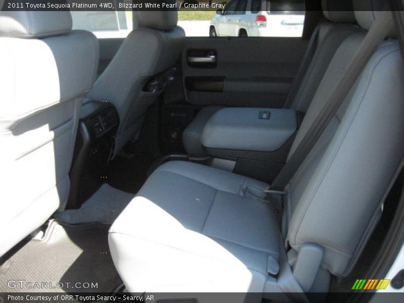 Blizzard White Pearl / Graphite Gray 2011 Toyota Sequoia Platinum 4WD