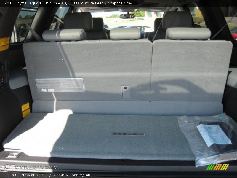 Blizzard White Pearl / Graphite Gray 2011 Toyota Sequoia Platinum 4WD