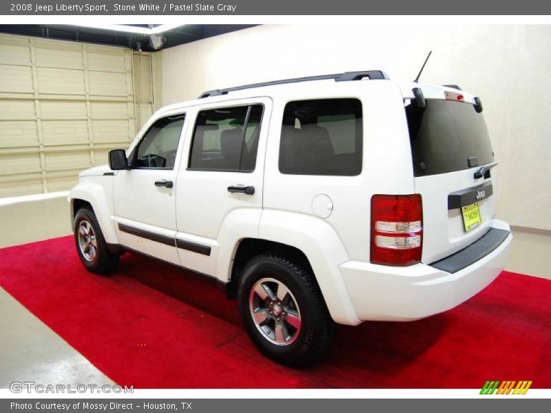 Stone White / Pastel Slate Gray 2008 Jeep Liberty Sport