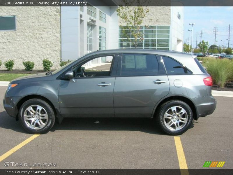 Sterling Gray Metallic / Ebony 2008 Acura MDX