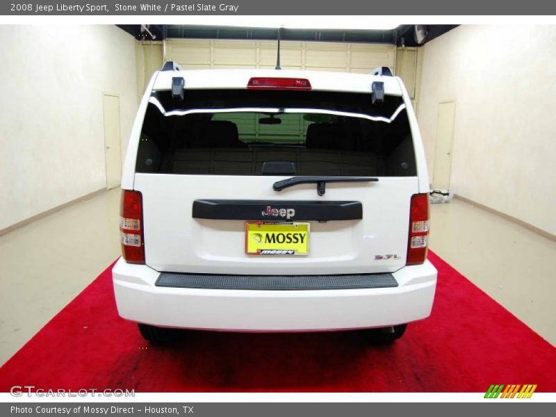 Stone White / Pastel Slate Gray 2008 Jeep Liberty Sport