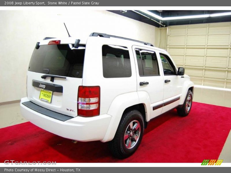 Stone White / Pastel Slate Gray 2008 Jeep Liberty Sport
