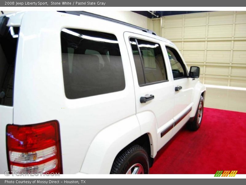 Stone White / Pastel Slate Gray 2008 Jeep Liberty Sport