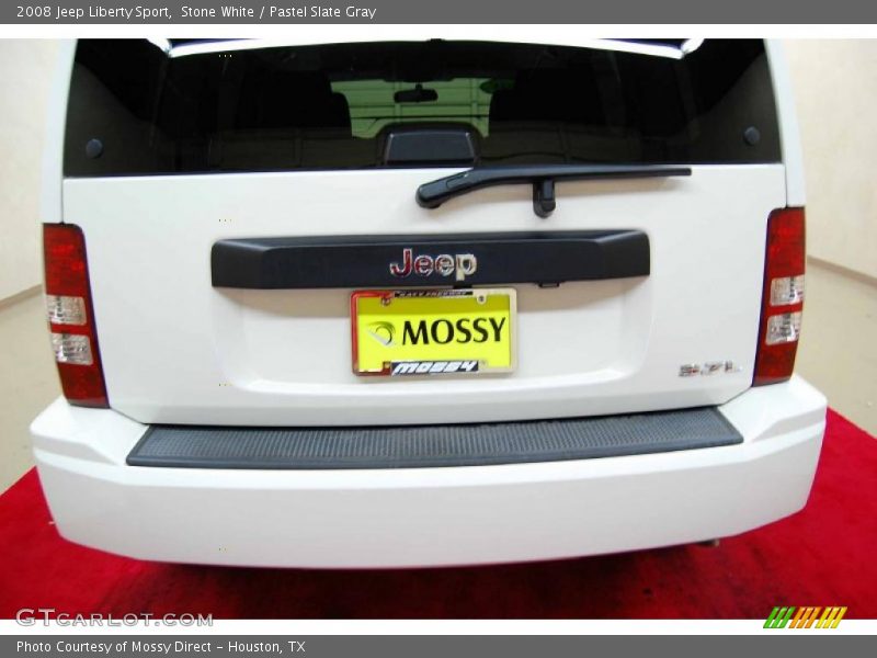 Stone White / Pastel Slate Gray 2008 Jeep Liberty Sport