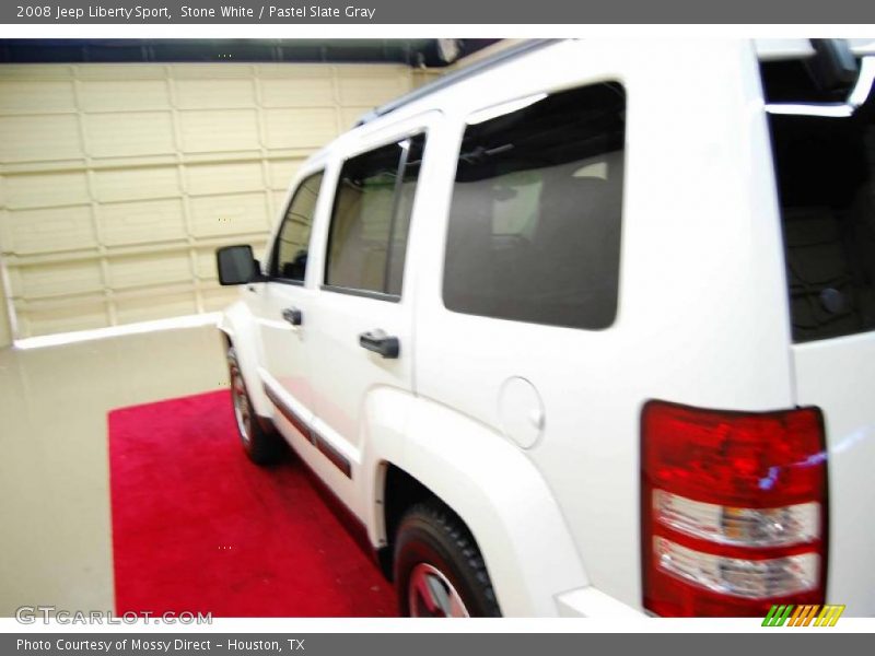 Stone White / Pastel Slate Gray 2008 Jeep Liberty Sport
