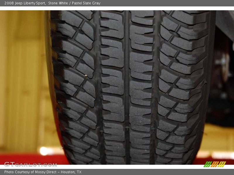 Stone White / Pastel Slate Gray 2008 Jeep Liberty Sport