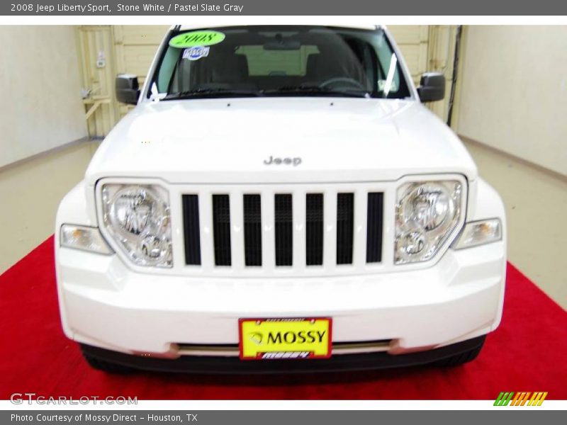 Stone White / Pastel Slate Gray 2008 Jeep Liberty Sport